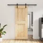 Sliding door with solid pine wood hardware 80x210 cm by vidaXL, Doors - Ref: Foro24-3202976, Price: 178,70 €, Discount: %