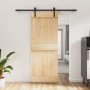 Puerta corredera con herrajes madera maciza de pino 80x210 cm de vidaXL, Puertas - Ref: Foro24-3202972, Precio: 157,46 €, Des...