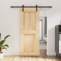 Schiebetür mit Beschlägen aus massivem Kiefernholz, 85 x 210 cm von vidaXL, Türen - Ref: Foro24-3202977, Preis: 182,44 €, Rab...