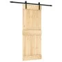Schiebetür mit Beschlägen aus massivem Kiefernholz 80x210 cm von vidaXL, Türen - Ref: Foro24-3202972, Preis: 154,90 €, Rabatt: %