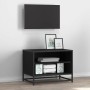 Gabinete de TV Roble negro 61 x 40 x 46 cm Madera contrachapada