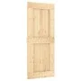 Schiebetür mit Beschlägen aus massivem Kiefernholz, 85 x 210 cm von vidaXL, Türen - Ref: Foro24-3202977, Preis: 178,63 €, Rab...