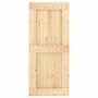 Schiebetür mit Beschlägen aus massivem Kiefernholz, 90 x 210 cm von vidaXL, Türen - Ref: Foro24-3202978, Preis: 189,56 €, Rab...