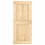 Sliding door with solid pine wood fittings 90x210 cm by vidaXL, Doors - Ref: Foro24-3202978, Price: 186,51 €, Discount: %
