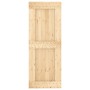 Schiebetür mit Beschlägen aus massivem Kiefernholz 80x210 cm von vidaXL, Türen - Ref: Foro24-3202976, Preis: 180,05 €, Rabatt: %
