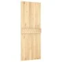 Sliding door with solid pine wood hardware 80x210 cm by vidaXL, Doors - Ref: Foro24-3202976, Price: 178,70 €, Discount: %