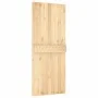 Schiebetür mit Beschlägen aus massivem Kiefernholz, 85 x 210 cm von vidaXL, Türen - Ref: Foro24-3202977, Preis: 178,63 €, Rab...