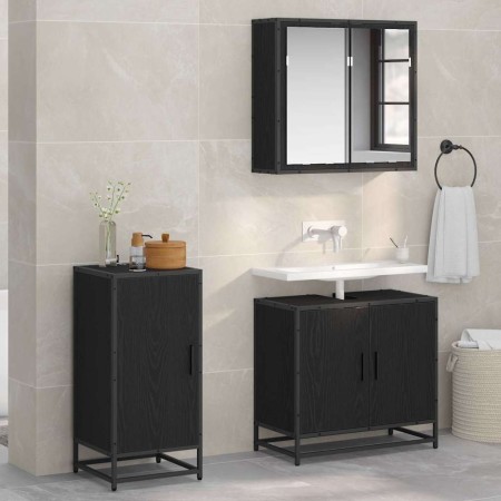 Vitrina Roble negro 35 x 35.5 x 76 cm Madera contrachapada