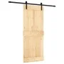 Schiebetür mit Beschlägen aus massivem Kiefernholz 85x210 cm von vidaXL, Türen - Ref: Foro24-3202988, Preis: 150,68 €, Rabatt: %