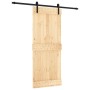 Sliding door with solid pine wood hardware 85x210 cm by vidaXL, Doors - Ref: Foro24-3202988, Price: 155,73 €, Discount: %