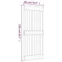 Schiebetür mit Beschlägen aus massivem Kiefernholz 85x210 cm von vidaXL, Türen - Ref: Foro24-3202988, Preis: 150,68 €, Rabatt: %