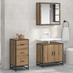 Vitrina Roble artisan 35.5 x 35 x 76 cm Madera contrachapada