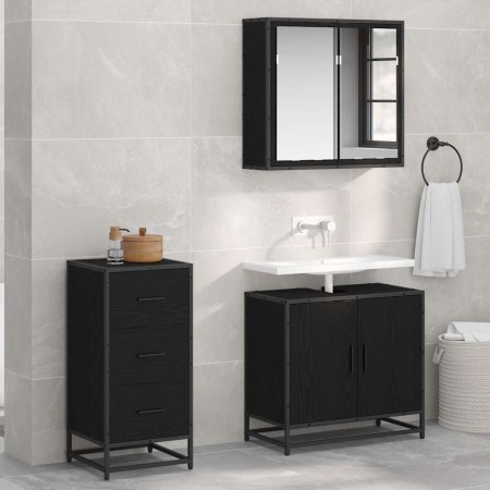 Vitrina Roble negro 35.5 x 35 x 76 cm Madera contrachapada