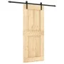 Sliding door with solid pine wood fittings 85x210 cm by vidaXL, Doors - Ref: Foro24-3202994, Price: 177,11 €, Discount: %