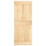 Schiebetür mit Beschlägen aus massivem Kiefernholz, 85 x 210 cm von vidaXL, Türen - Ref: Foro24-3203048, Preis: 163,33 €, Rab...