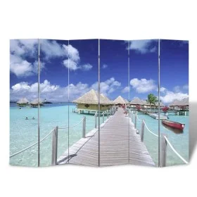 Folding beach room divider 217x170 cm by vidaXL, Room dividers - Ref: Foro24-240480, Price: 124,62 €, Discount: %