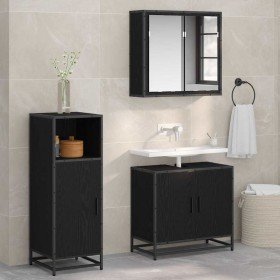 Juego de muebles de baño Roble Negro 35 x 37,5 x 100 cm en Muebles de baño | Comprar online en Foro24