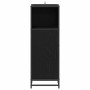 Gabinete de Baño con puerta Roble negro 35 x 37.5 x 100 cm