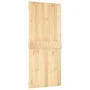 Sliding door with solid pine wood hardware 90x210 cm by vidaXL, Doors - Ref: Foro24-3203049, Price: 186,39 €, Discount: %