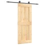 Puerta corredera con herrajes madera maciza de pino 80x210 cm von vidaXL, Türen - Ref: Foro24-3203051, Preis: 180,21 €, Rabat...