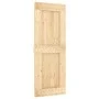Puerta corredera con herrajes madera maciza de pino 80x210 cm de vidaXL, Puertas - Ref: Foro24-3203051, Precio: 194,60 €, Des...