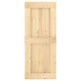 Puerta corredera con herrajes madera maciza de pino 85x210 cm de vidaXL, Puertas - Ref: Foro24-3203052, Precio: 190,14 €, Des...