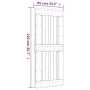 Puerta corredera con herrajes madera maciza de pino 85x210 cm de vidaXL, Puertas - Ref: Foro24-3203052, Precio: 190,14 €, Des...