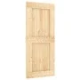 Puerta corredera con herrajes madera maciza de pino 90x210 cm de vidaXL, Puertas - Ref: Foro24-3203053, Precio: 203,09 €, Des...