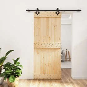 Sliding door with solid pine wood hardware 85x210 cm by vidaXL, Doors - Ref: Foro24-3203126, Price: 168,82 €, Discount: %