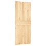 Schiebetür mit Beschlägen aus massivem Kiefernholz 85x210 cm von vidaXL, Türen - Ref: Foro24-3203126, Preis: 168,21 €, Rabatt: %