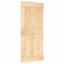 Schiebetür mit Beschlägen aus massivem Kiefernholz, 90 x 210 cm von vidaXL, Türen - Ref: Foro24-3203127, Preis: 186,61 €, Rab...