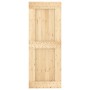 Schiebetür mit Beschlägen aus massivem Kiefernholz 80x210 cm von vidaXL, Türen - Ref: Foro24-3203129, Preis: 192,69 €, Rabatt: %