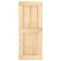 Schiebetür mit Beschlägen aus massivem Kiefernholz 85x210 cm von vidaXL, Türen - Ref: Foro24-3203130, Preis: 194,64 €, Rabatt: %