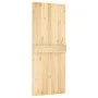 Sliding door with solid pine wood hardware 85x210 cm by vidaXL, Doors - Ref: Foro24-3203130, Price: 194,36 €, Discount: %