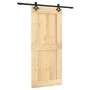 Sliding door with solid pine wood fittings 90x210 cm by vidaXL, Doors - Ref: Foro24-3203131, Price: 198,69 €, Discount: %