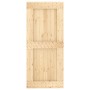Schiebetür mit Beschlägen aus massivem Kiefernholz, 90 x 210 cm von vidaXL, Türen - Ref: Foro24-3203131, Preis: 202,14 €, Rab...