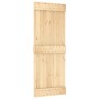 Puerta corredera con herrajes madera maciza de pino 80x210 cm von vidaXL, Türen - Ref: Foro24-3203140, Preis: 171,43 €, Rabat...