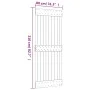 Puerta corredera con herrajes madera maciza de pino 80x210 cm de vidaXL, Puertas - Ref: Foro24-3203140, Precio: 168,14 €, Des...