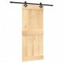 Puerta corredera con herrajes madera maciza de pino 90x210 cm von vidaXL, Türen - Ref: Foro24-3203142, Preis: 189,15 €, Rabat...