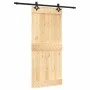 Puerta corredera con herrajes madera maciza de pino 90x210 cm von vidaXL, Türen - Ref: Foro24-3203142, Preis: 185,21 €, Rabat...