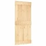 Puerta corredera con herrajes madera maciza de pino 90x210 cm von vidaXL, Türen - Ref: Foro24-3203142, Preis: 185,21 €, Rabat...