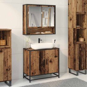Mueble de lavabo para baño Madera envejecida 65 x 33 x 60 cm en Muebles de baño | Comprar online en Foro24