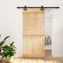 Puerta corredera con herrajes madera maciza de pino 95x210 cm de vidaXL, Puertas - Ref: Foro24-3203143, Precio: 180,10 €, Des...