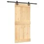 Puerta corredera con herrajes madera maciza de pino 95x210 cm de vidaXL, Puertas - Ref: Foro24-3203143, Precio: 180,10 €, Des...