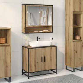 Mueble de lavabo para baño Roble artisan 65 x 33 x 60 cm en Muebles de baño | Comprar online en Foro24