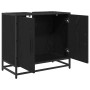 Gabinete de Lavabo para Baño Roble Negro 65 x 33 x 60 cm