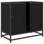Gabinete de Lavabo para Baño Roble Negro 65 x 33 x 60 cm