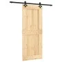 Sliding door with solid pine wood hardware 85x210 cm by vidaXL, Doors - Ref: Foro24-3203147, Price: 188,81 €, Discount: %