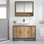 Gabinete de Lavabo para Baño Roble artisan 90 x 33 x 60 cm