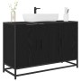 Gabinete de Lavabo para Baño Roble negro 90 x 33 x 60 cm